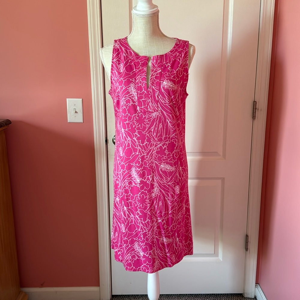 Pink & white dress